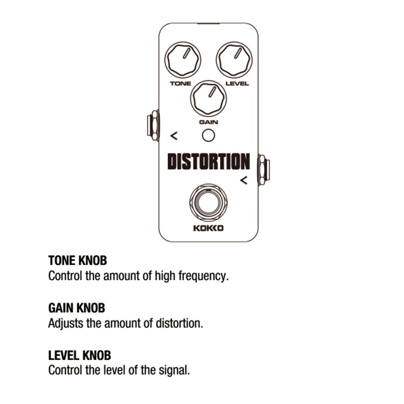 KOKKO FDS2 Guitar Pedal Effect Mini Vintage Distortion Guitarra Ukulele Effects For Musical Instruments Accessories | Спорт и