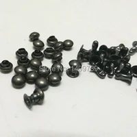 diy200sets 4mm accessories antique silver mushroom rivets leather craft punk studs shipping free