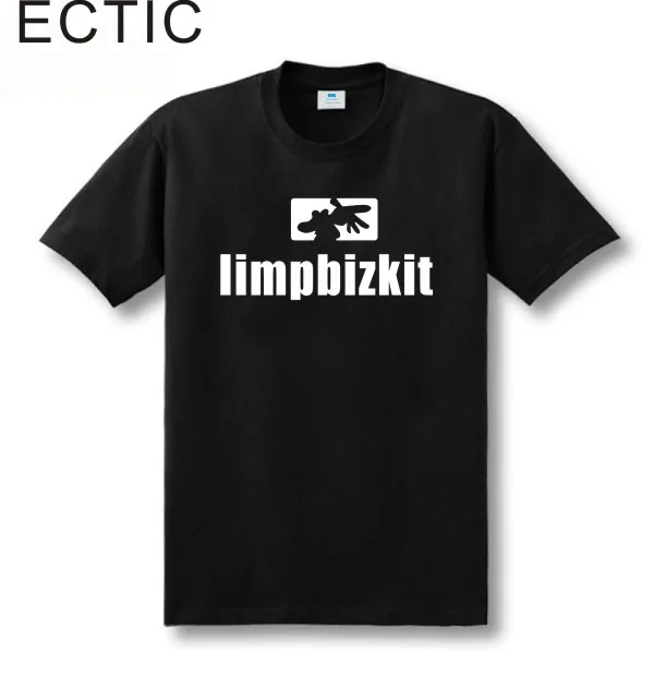 Футболка ECTIC New Limp Bizkit бесплатная доставка Мужская футболка с коротким рукавом и