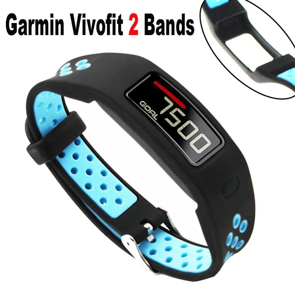 Силиконовый сменный ремешок для наручных часов FIFATA Garmin Vivofit 2 Band цветной браслет