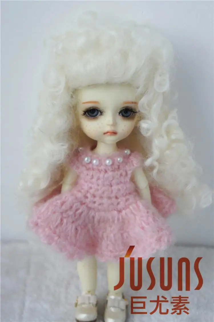 JD175 1/8 1/6 1/4 длинные кудрявые мохеровые BJD парики YOSD MSD модные куклы Размер 5-6 дюймов