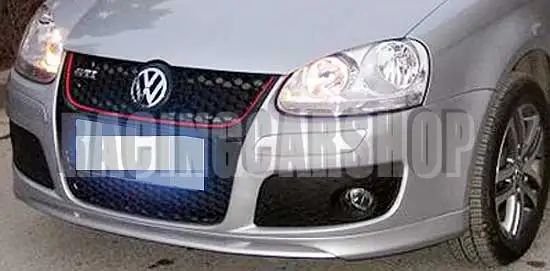Неокрашенный V STYLE ПУ передний бампер спойлер для W JETTA 5 MK5 2005 2010 V011F|spoiler jetta|spoiler