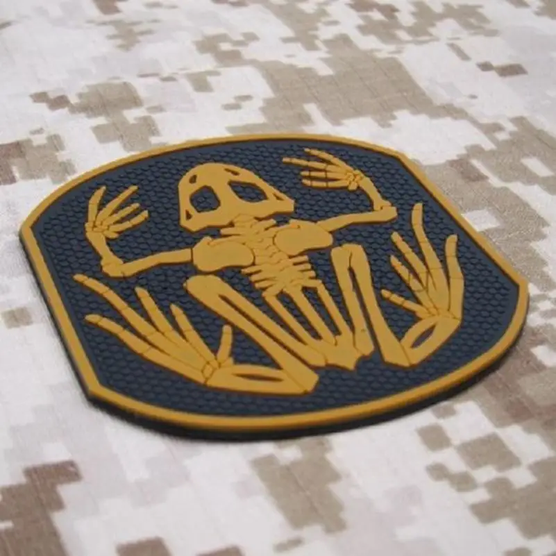 ВМС Devgru Seal Team 6 Скелет Лягушки Frogman Morale ПВХ резиновая нашивка армейская тактическая нашивка спецназ 3d боевой знак военные нашивки
