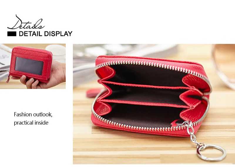 Women Coin Purses Genuine Leather Wallets Cowhide clutch famous brand women clutch Ladies bags 5 colors Key Holder bag 2558