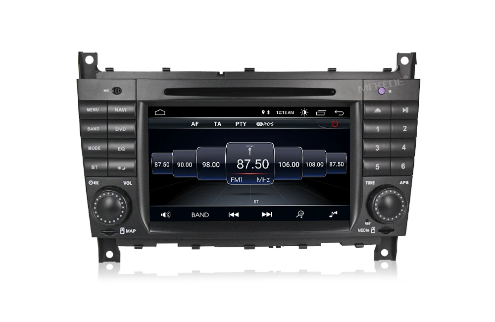 Android 9 четырехъядерный HD Автомобильный dvd-плеер с экраном gps для Benz C Class W203 2004-2007 c200 CLK W209 16G карта
