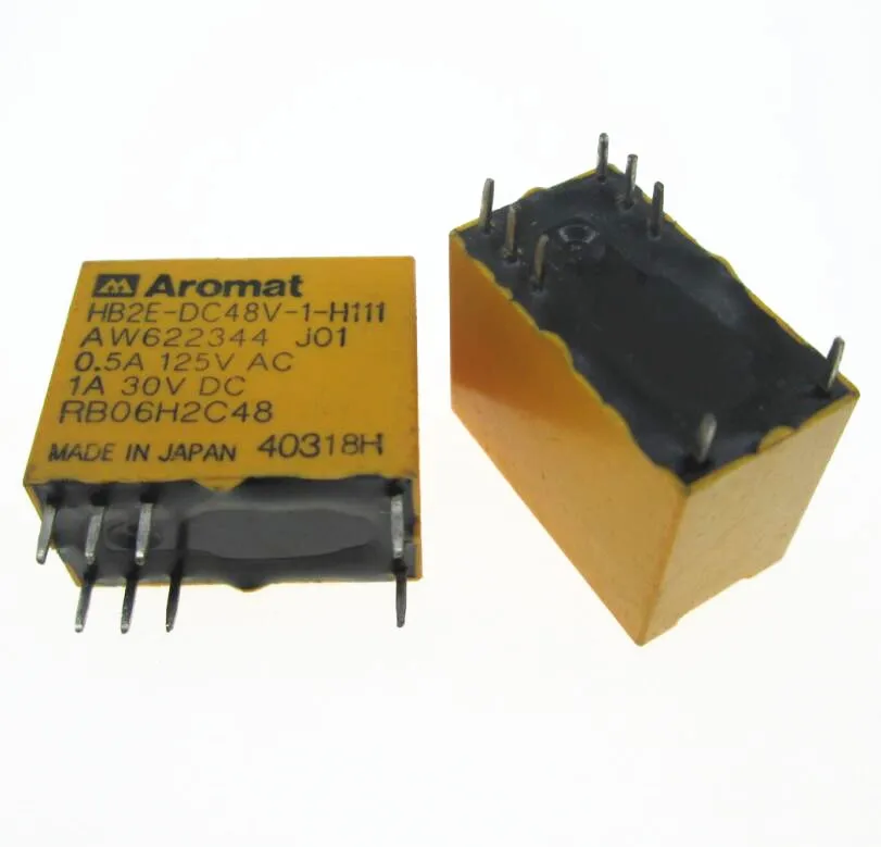 Реле 48 В, Φ HB2EDC48V HB2E-DC48V 48 В постоянного тока, 48 В постоянного тока, 0,5 А, 125 В переменного тока, DIP8