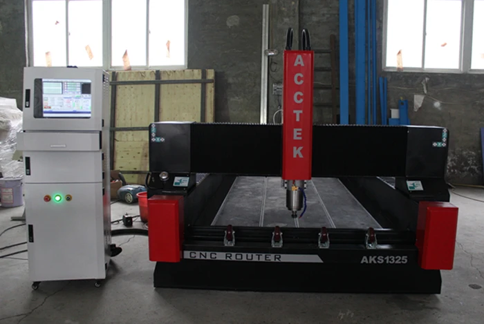 Китай заводская цена мрамор и камень cnc router машина AKS1325 с 5.5kw водяным охлаждением