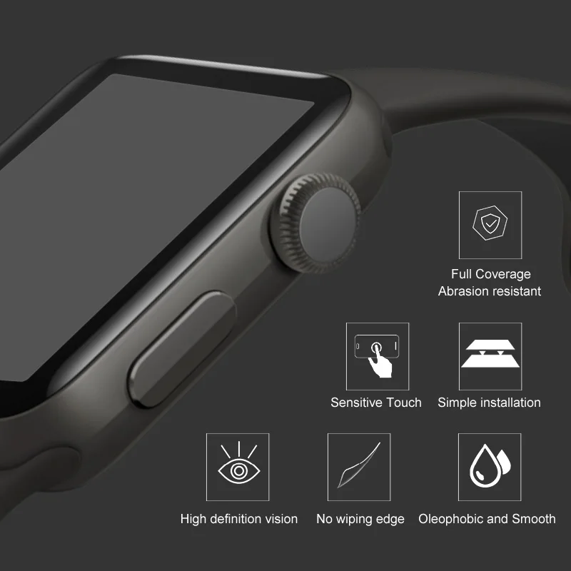 Водонепроницаемое стекло для Apple Watch Series 4 40 мм 44 м закаленное защитная пленка