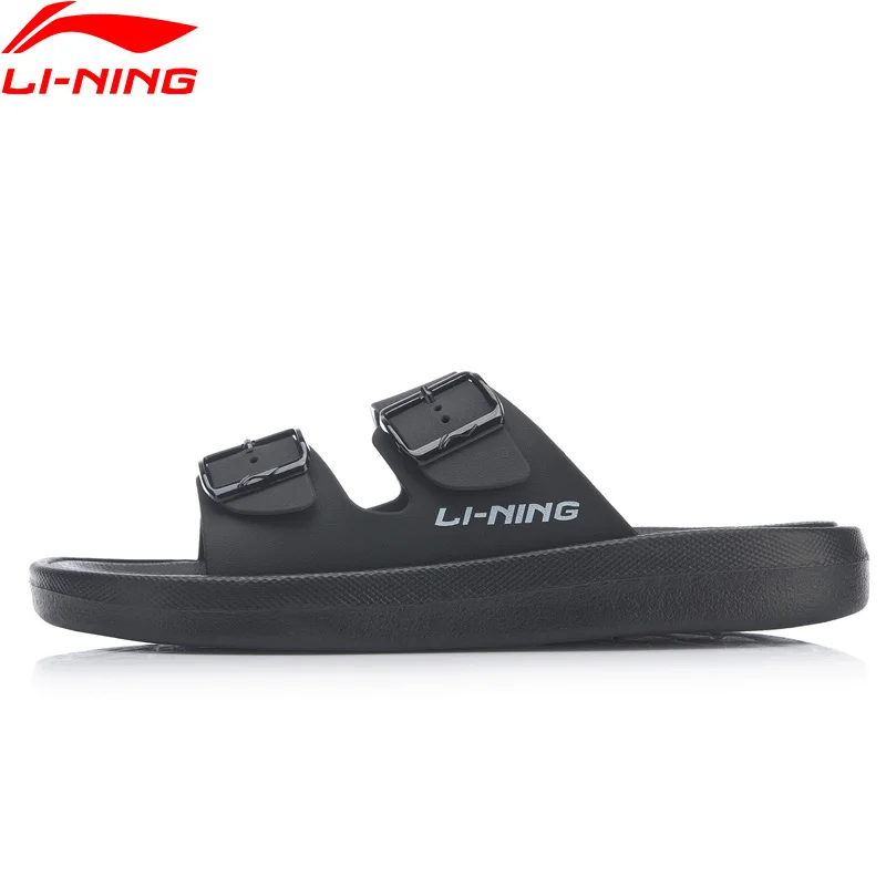 Li Ning/мужские пляжные и уличные сандалии Дышащие стильные тапочки подкладочный
