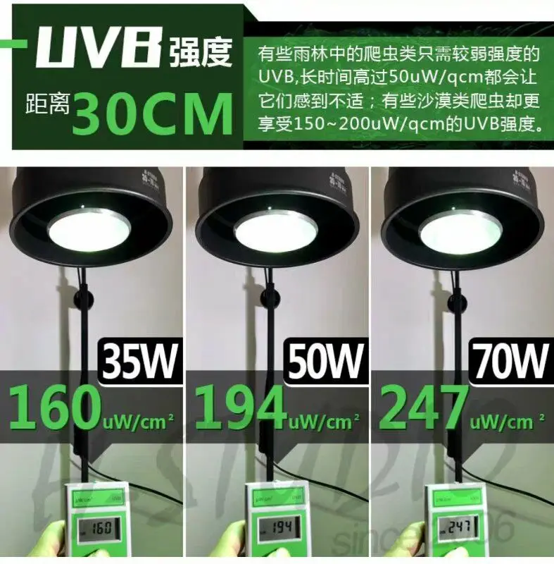 70W UVB светильник с балластом для рептилий растение