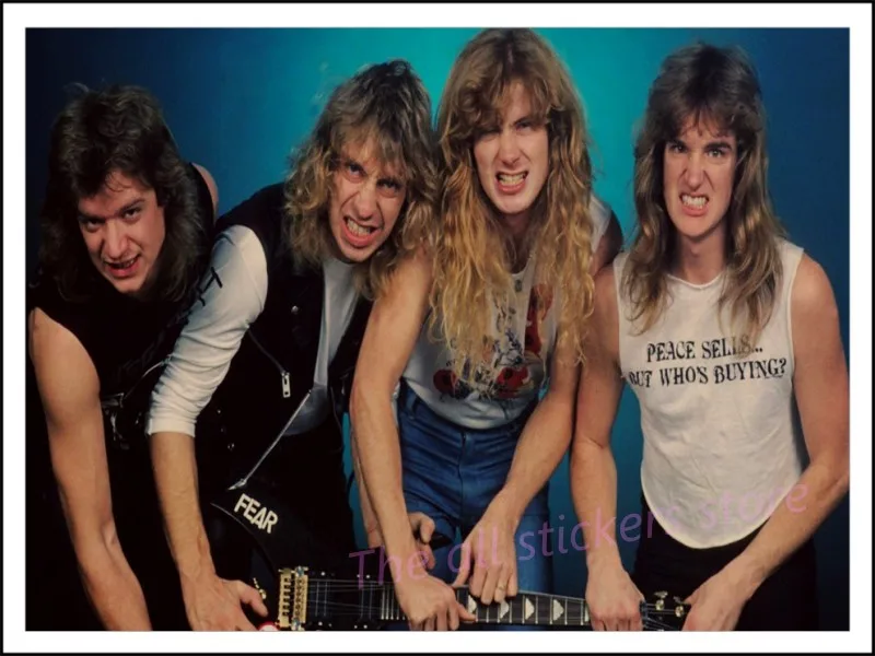 Megadeth плакат. Рок-арт постер ретро ностальгия крафт-бумага декоративная живопись постер стикер стены/6045