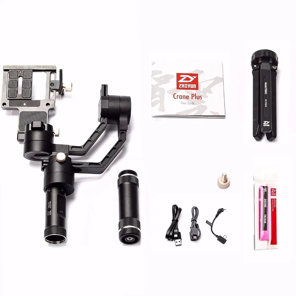 Zhiyun Crane Plus 3 оси ручной карданный стабилизатор 2,5 кг Полезная нагрузка для sony Panasonic Canon Nikon Dsrls камера без батарей