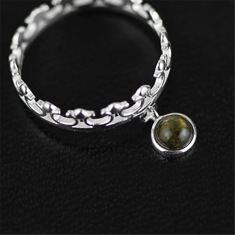 Женское кольцо с короной Lotus Fun дизайнерское Винтажное натуральным камнем