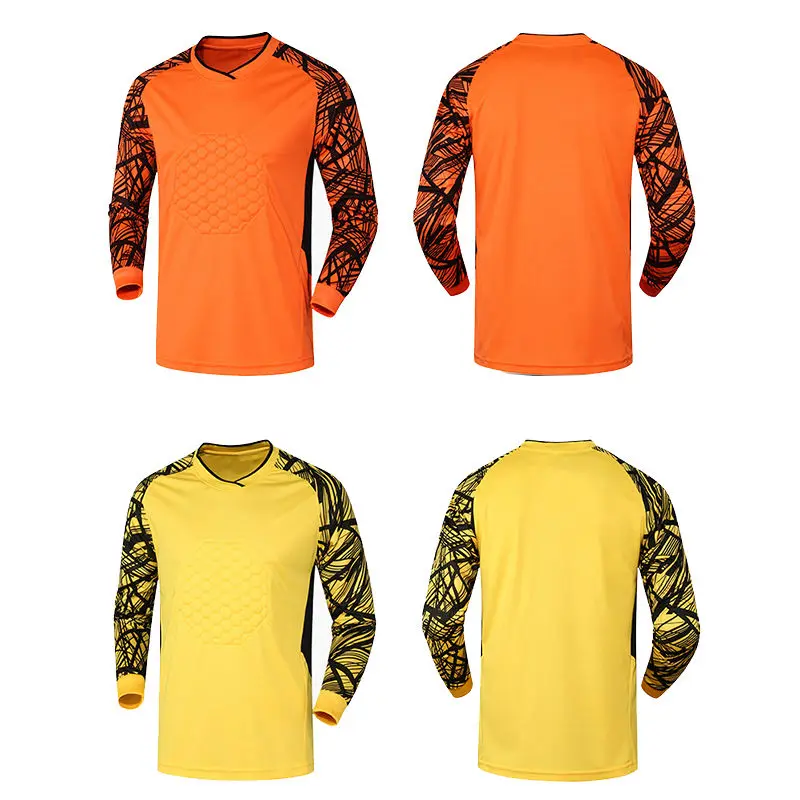 Мужские Вратарь Футбол Хранитель Пены Мягкий Джерси футболка + Брюки для девочек