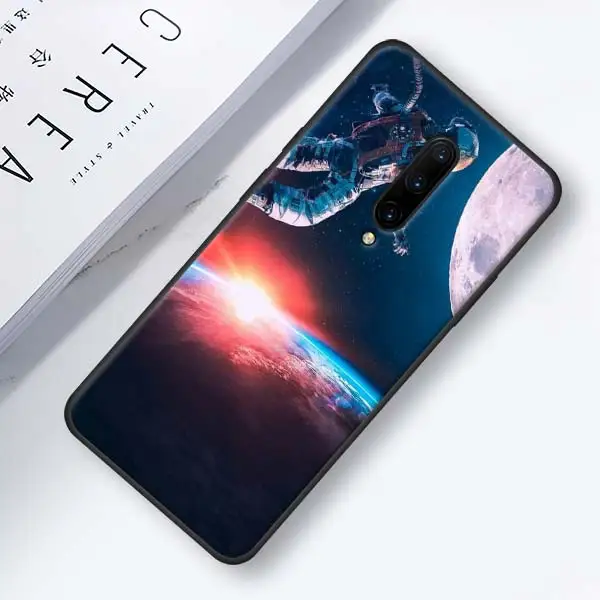 007 Мягкий чехол для Oneplus 7 7 Pro 6 6T силиконовый чехол для телефона для Oneplus 7 7Pro черный чехол из ТПУ с мультяшным космонавтом - Цвет: 007