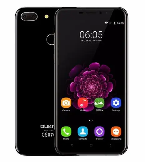 Oukitel U20 Plus 3300mAh Android 6.O 5.5&quot Smartphone 2G RAM+16G ROM Fingerprint MTK6737T Quad Core Dual Camera 13MP Mobile Phone |
