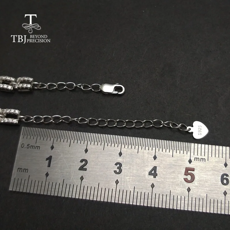 Женский браслет с бразильскими аквамаринами TBJ простой природными драгоценными