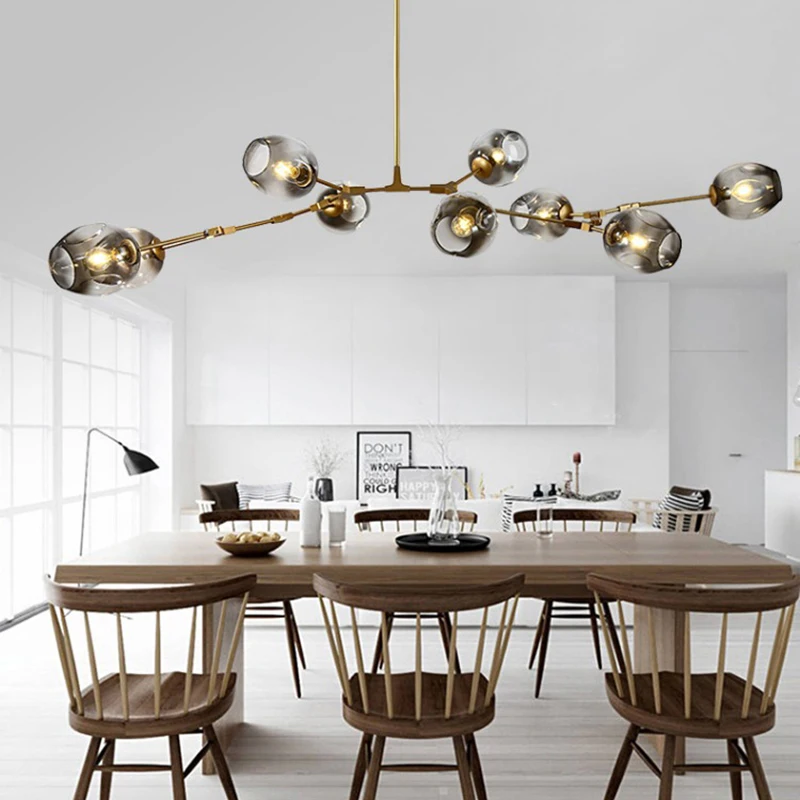 

Nordic Modern Molecular Magic Bean Branch DIY Pendant Lights LED Hanging Pendant Lamp for Dining Room Kitchen Lustre Lighting