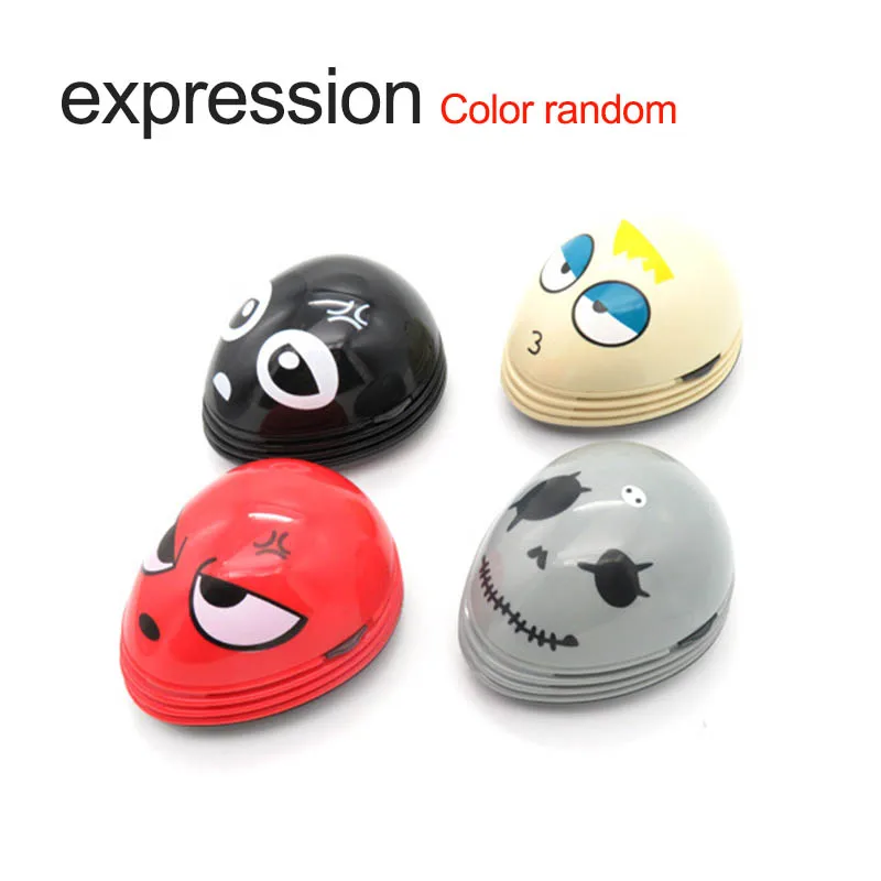 expression 1 шт., пластиковый для пылесоса, хороший подарок, домашняя компьютерная уборочная машина, мини мультяшный стол, аксессуары для стола, пылеуловители - Цвет: expression
