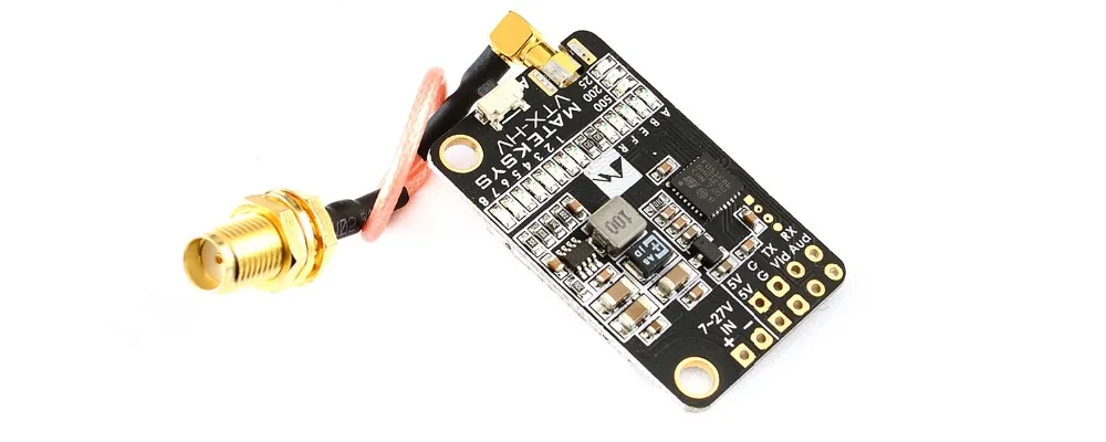 Переключаемый видеопередатчик Matek Mateksys 5 8G 40CH 25/200 МВт с выходом В/1 А BEC | Игрушки и