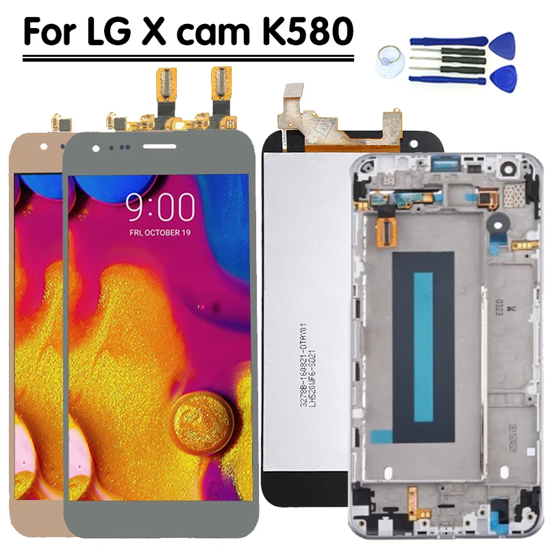 Оригинальный ЖК дисплей для LG X Cam сенсорный экран дигитайзер Замена K580DS K580