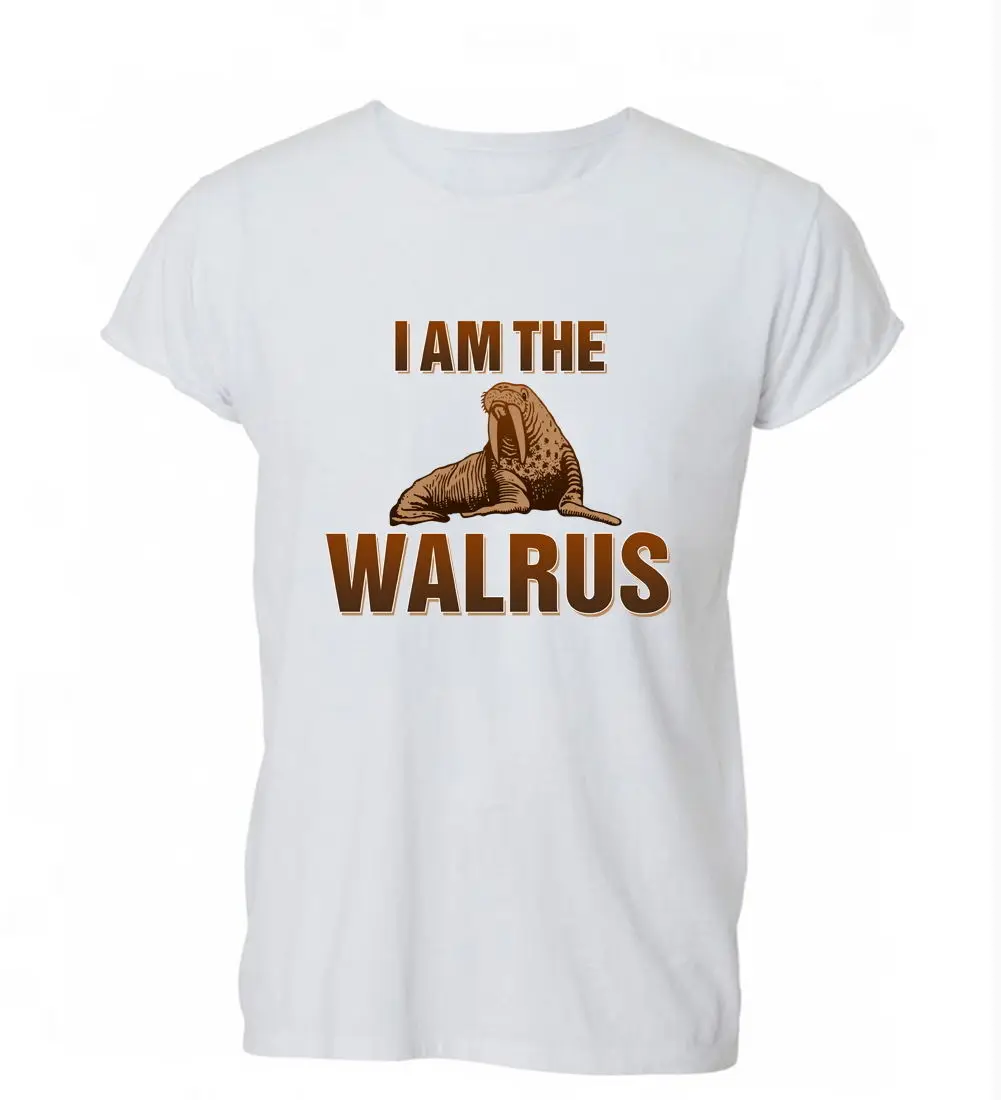 

Летняя Горячая Распродажа 2019, Мужская футболка с круглым вырезом I Am The Walrus Tribute Fab Four Pod, футболка, мужская женская футболка, подарок