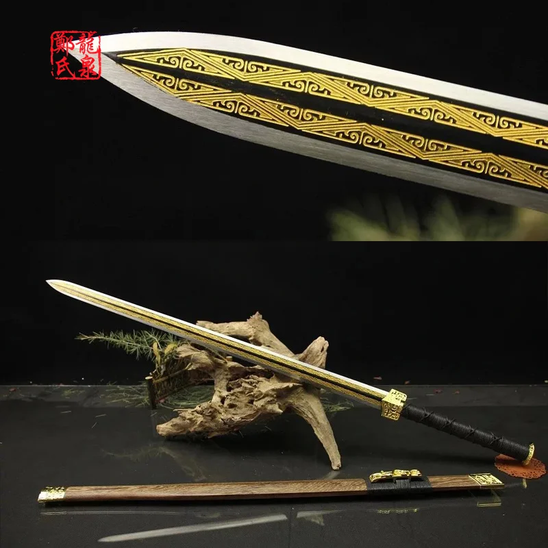 Китайский меч цветные складные стальные Позолоченные фитинги розовый