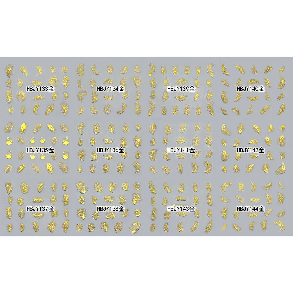 12 листов самоклеящиеся 3D Наклейки для дизайна ногтей|sheets nail art|nail artsticker decal |