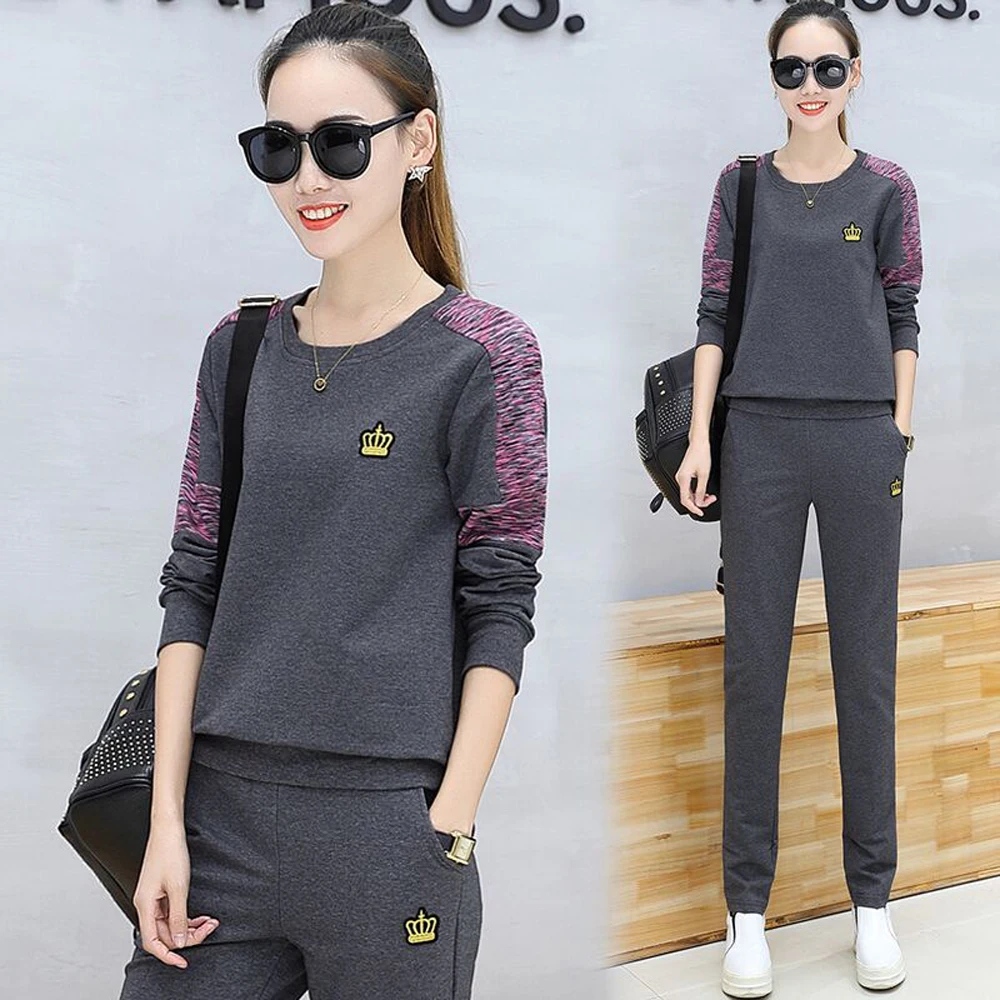 Женский спортивный костюм из двух предметов комплект спортивной одежды большой