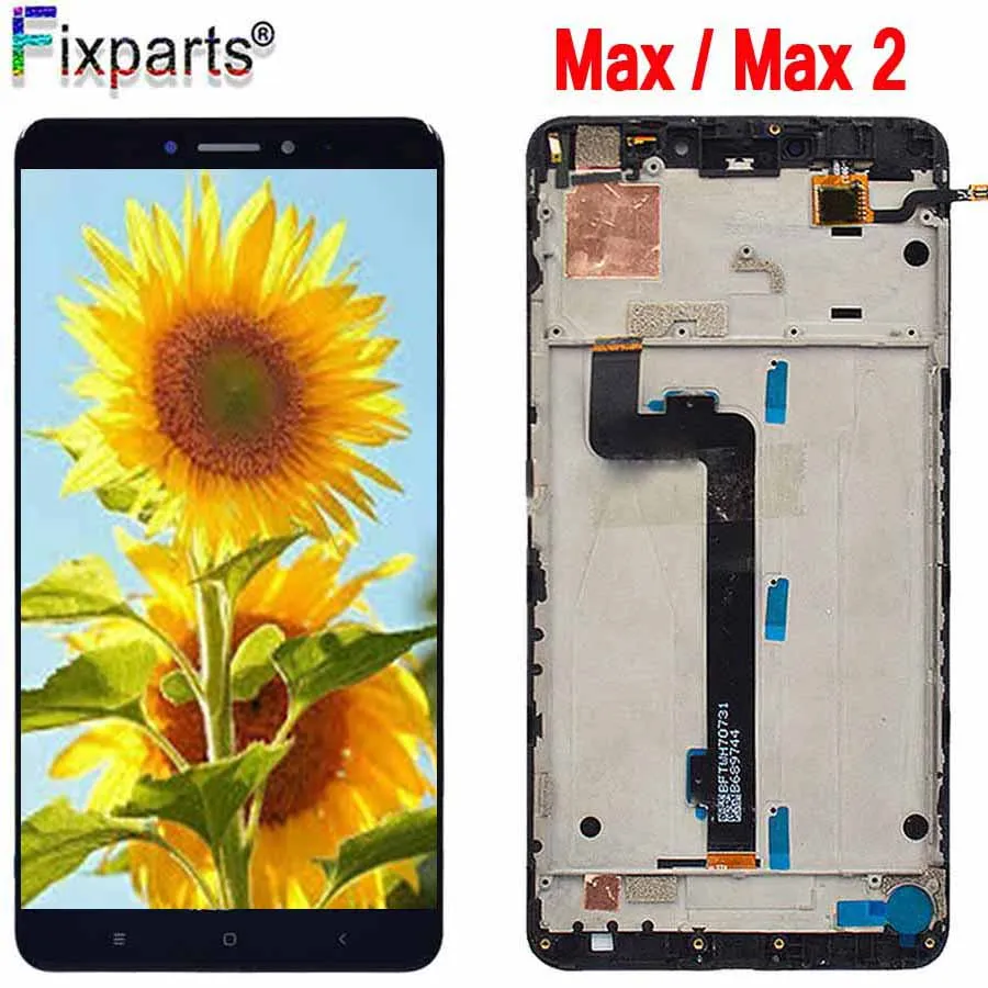 

New For Xiaomi Mi MAX LCD Display Touch Screen Digitizer Assembly With Frame Replacement Parts For Xiaomi Mi MAX 2 MAX 3LCD