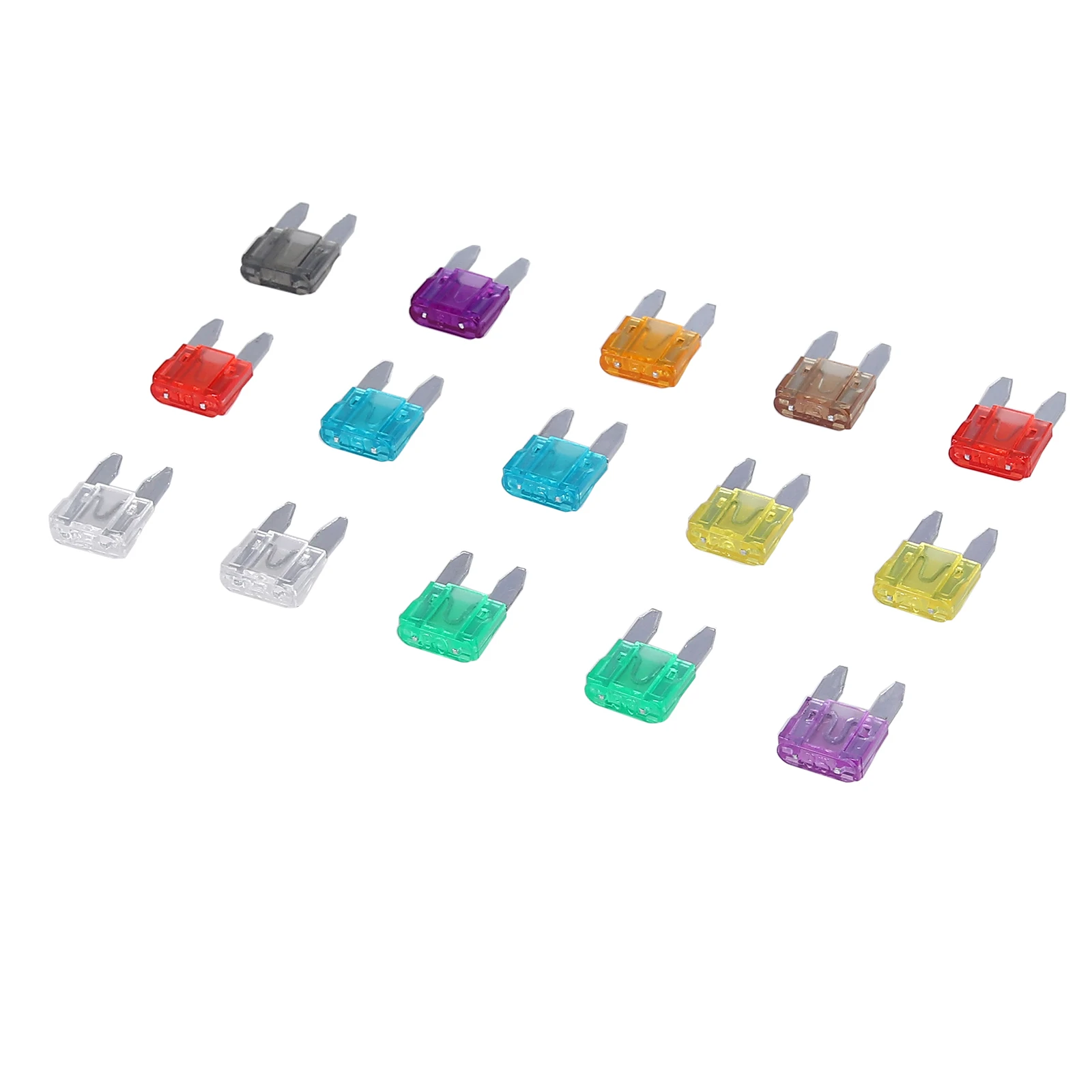 Justech 150x Мини Лезвие предохранители комплект 2A/3A/5A/7.5A/10A/15A/20A/25A/30A/35A AMP Ассорти +