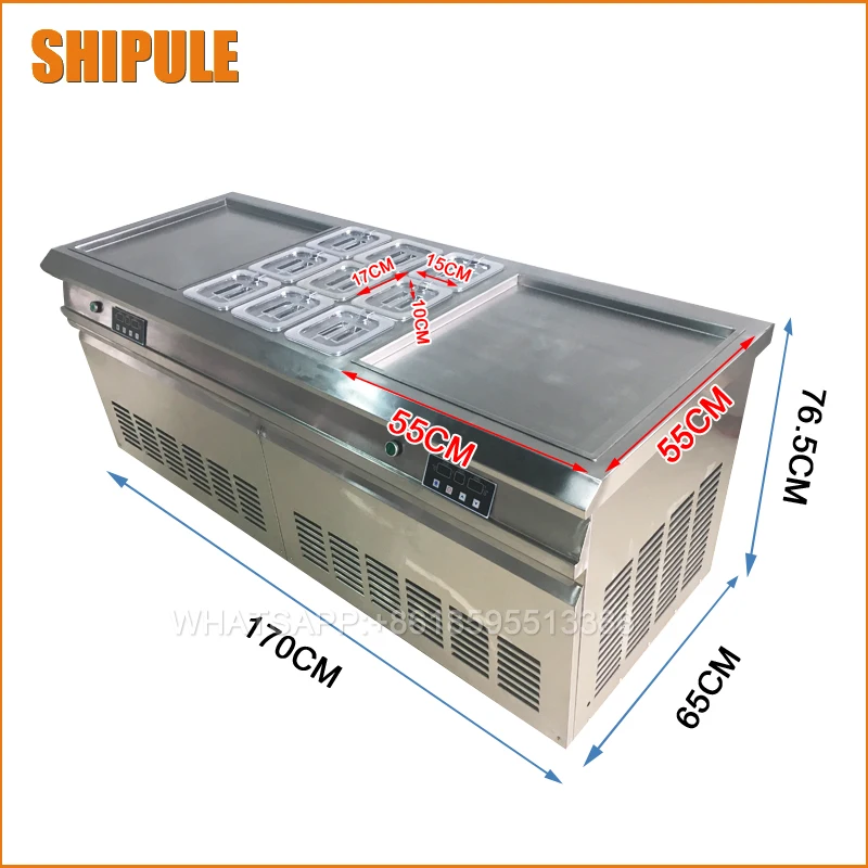 С холодильником/морозильной камерой и 9 охлаждающими баками/баррель двойная