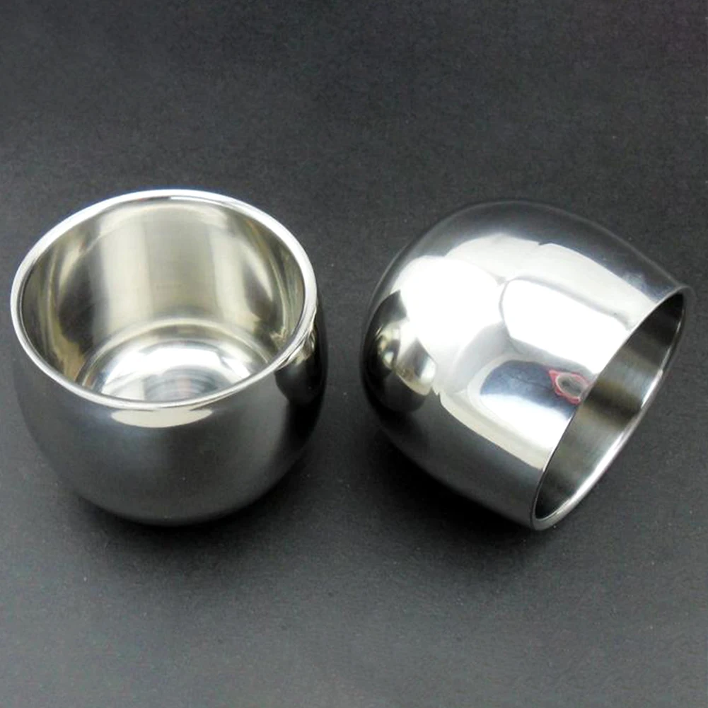 200ml Stainless Steel Hiking Tea Mug Smooth Heat Protection Wine Drinking Camping Bowl Portable Picnic Outdoor Double Layer | Спорт и