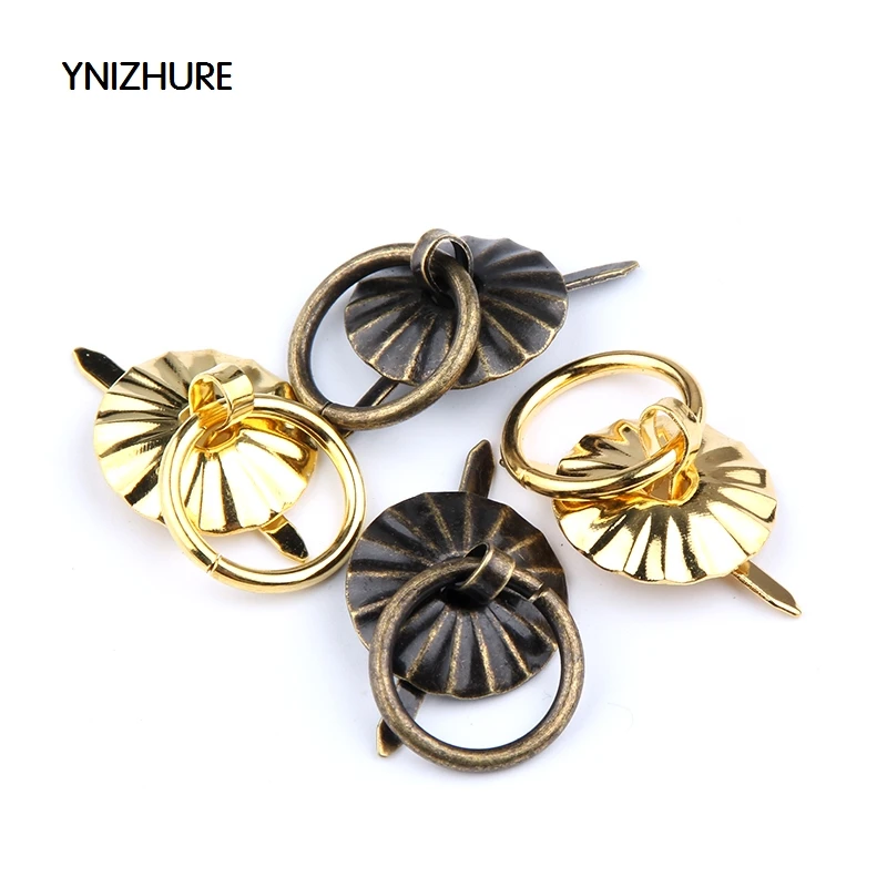 100 шт 18*20 мм Маленькая солнечная ручная металлическая ручка с выдвижным ящиком