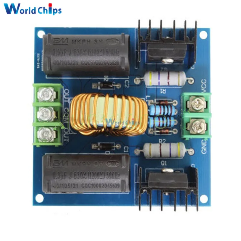 Плата драйвера ZVS для катушки Tesla 10 А 200 Вт источник питания повышающий