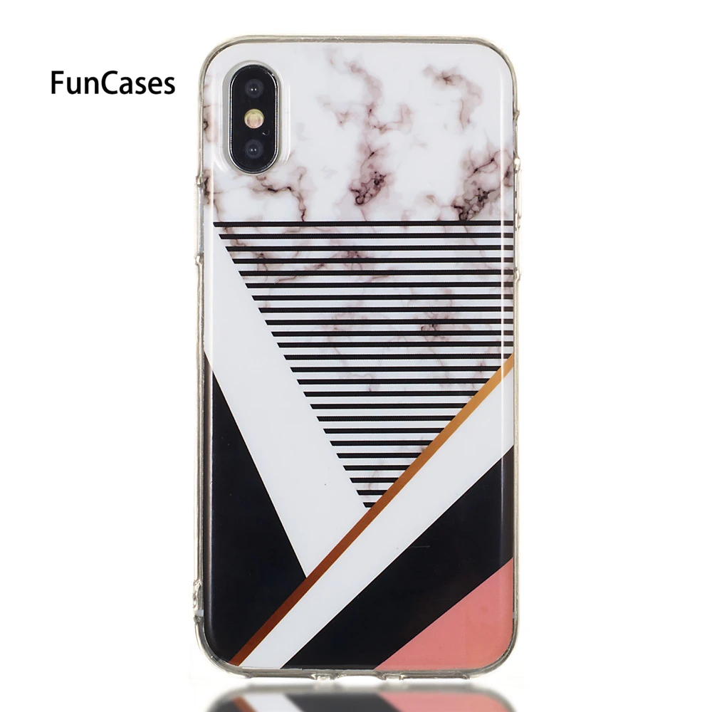 Мраморный чехол для телефона iPhone XS чехлы обложки X XR Max с имитацией мрамора