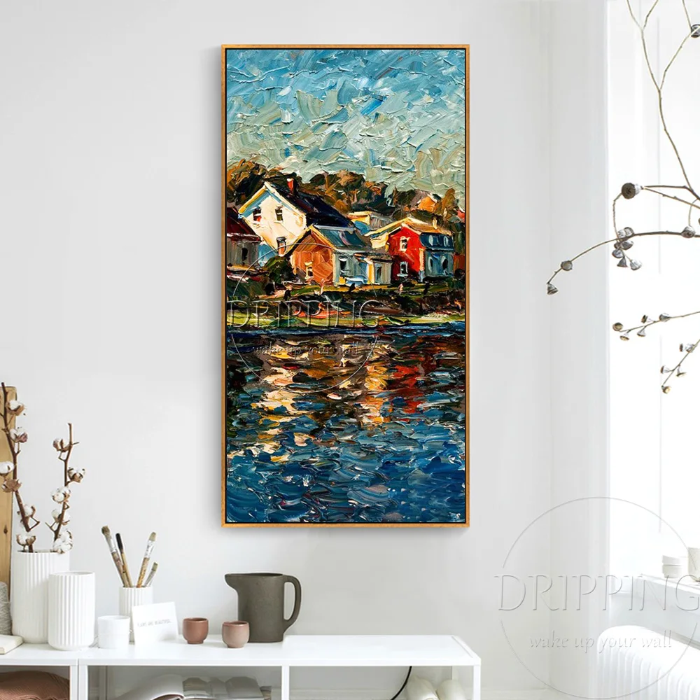 Топовая художественная Чистая ручная роспись высокого качества Толстая