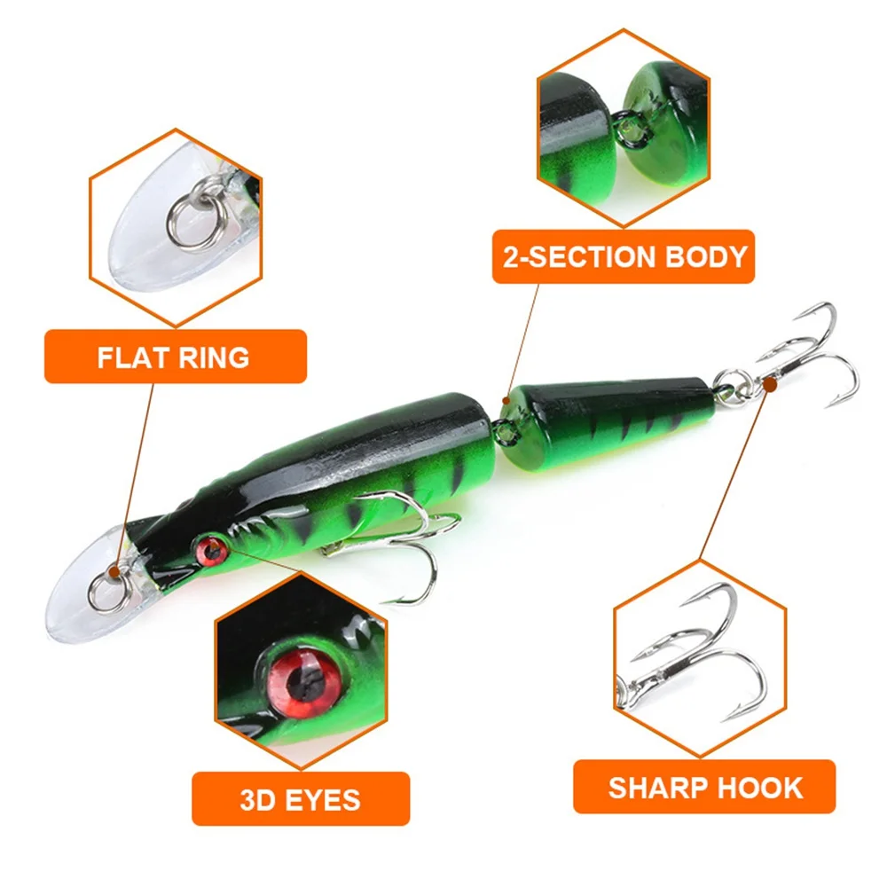 Victorsense рыболовные приманки Minnow 10 5 см 8 9g Crankba двух секций искусственная приманка