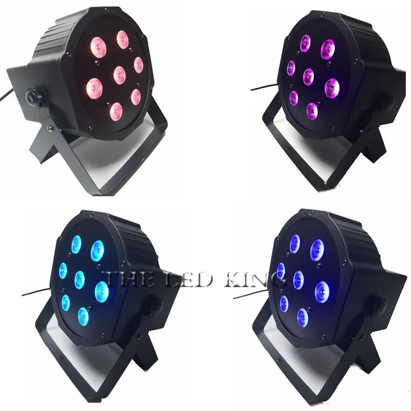 CREE RGBWA 7x15 Вт светодиодный плоский светильник SlimPar 5в1 LED DJ Wash Light Stage dmx light lamp 5/7 channes |