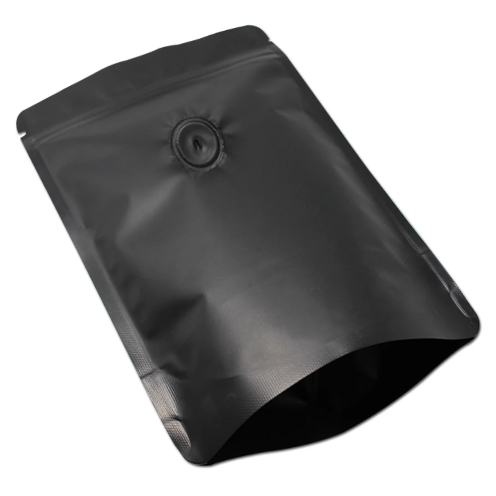 DHL 300 шт./лот матовый белый/черный Doypack чистый мешок из алюминиевой фольги кофе