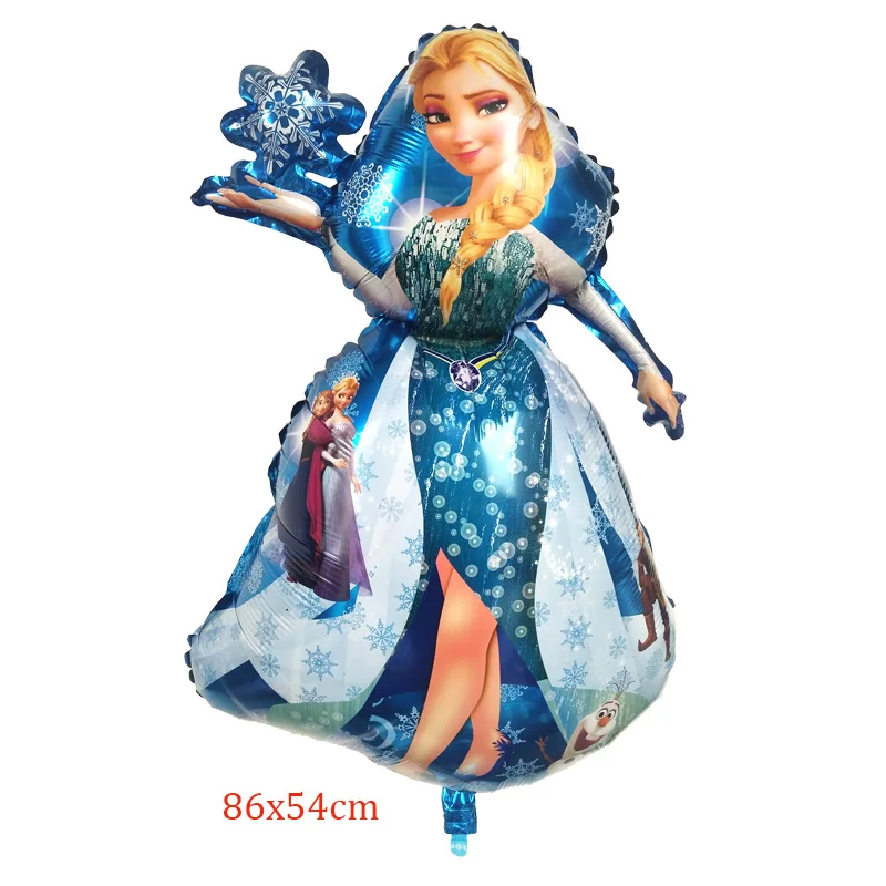 Snow Queen 5 шт./лот большой мультфильм пять принцесс фольгированные шары День рождения украшения Эльза Анна Олаф воздушный шар с Золушкой свадебные принадлежности - Цвет: Snow Queen