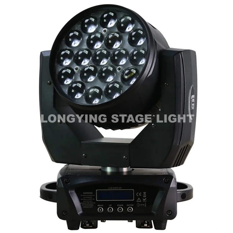 Бесплатная доставка 8 шт./лот новинка 19x12 Вт RGBW Zoom Led движущаяся головка моющийся