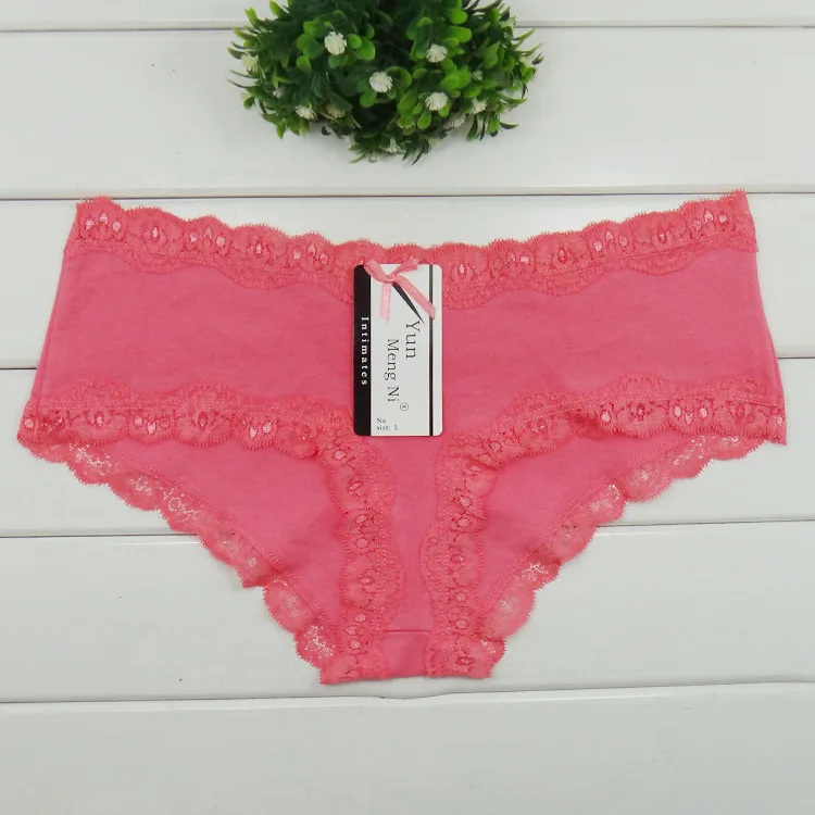 Новинка 2015 года однотонные кружевные хлопковые трусики для мальчиков Аниме