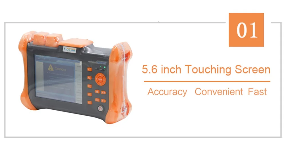 OTDR TMO-300-SM-B OTDR 1310/1550nm 30/28dB, интегрированный VFL, Сенсорный экран оптический измеритель коэффициента отражения методом временных интервалов