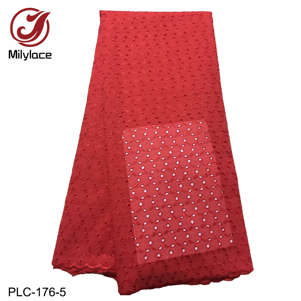 Новинка 2019 швейцарская хлопковая ткань Milylace 5 ярдов однотонная дышащая с сухим
