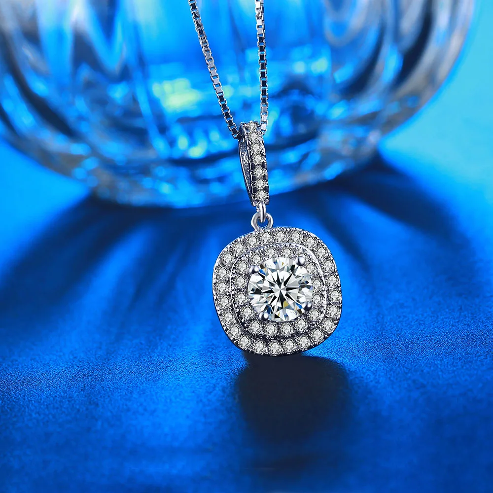 Стразы AAA ювелирные наборы изделия белого золота ожерелье серьги квадратное