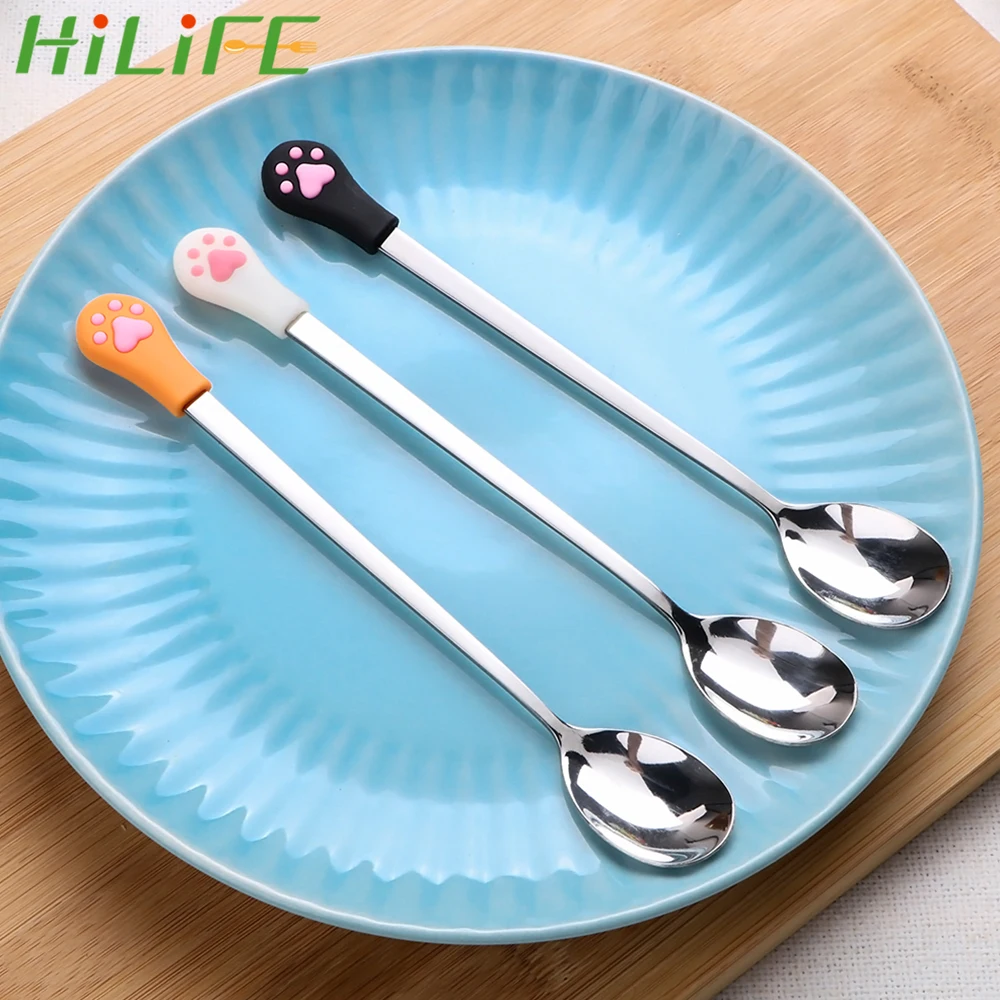 HILIFE для конфет и чая Ложка напитков милая Когтеточка кофе вилка фруктов