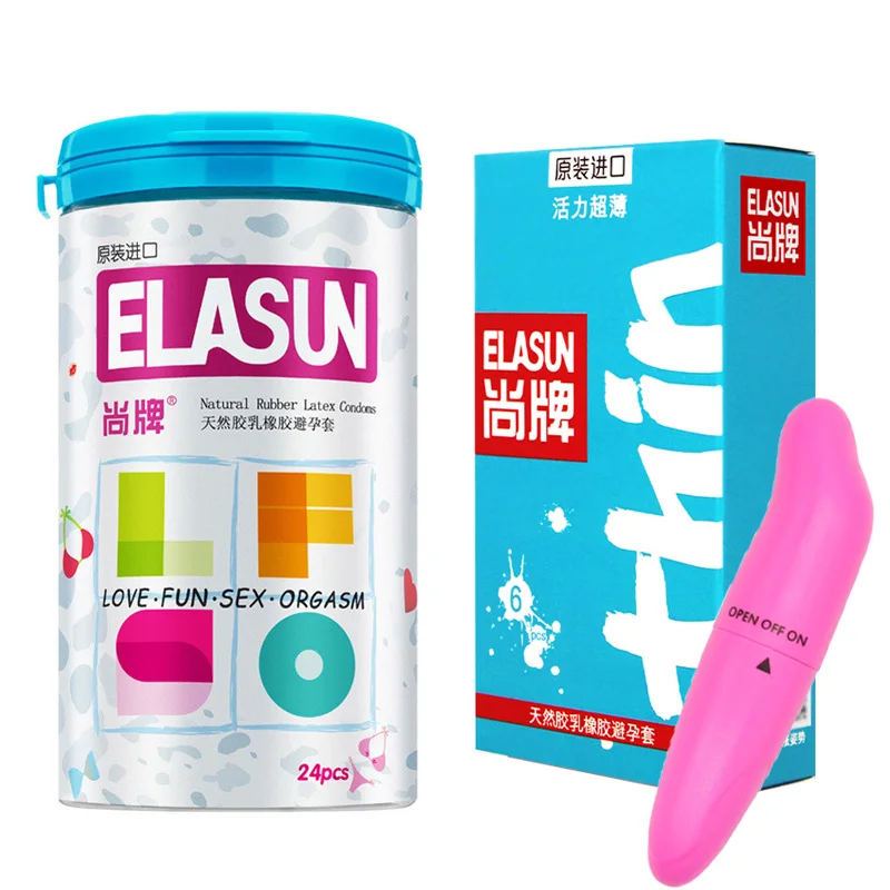 Презервативы Elasun 30 шт. с вибратором для пар интимный продукт мужские