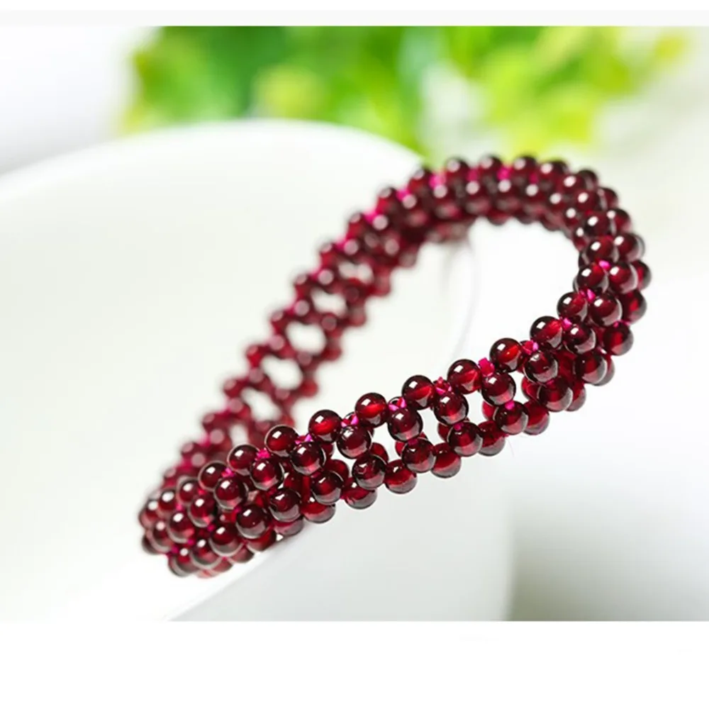 Ранг AAAA гранатовый браслет девушки день рождения подарок ко Дню Святого