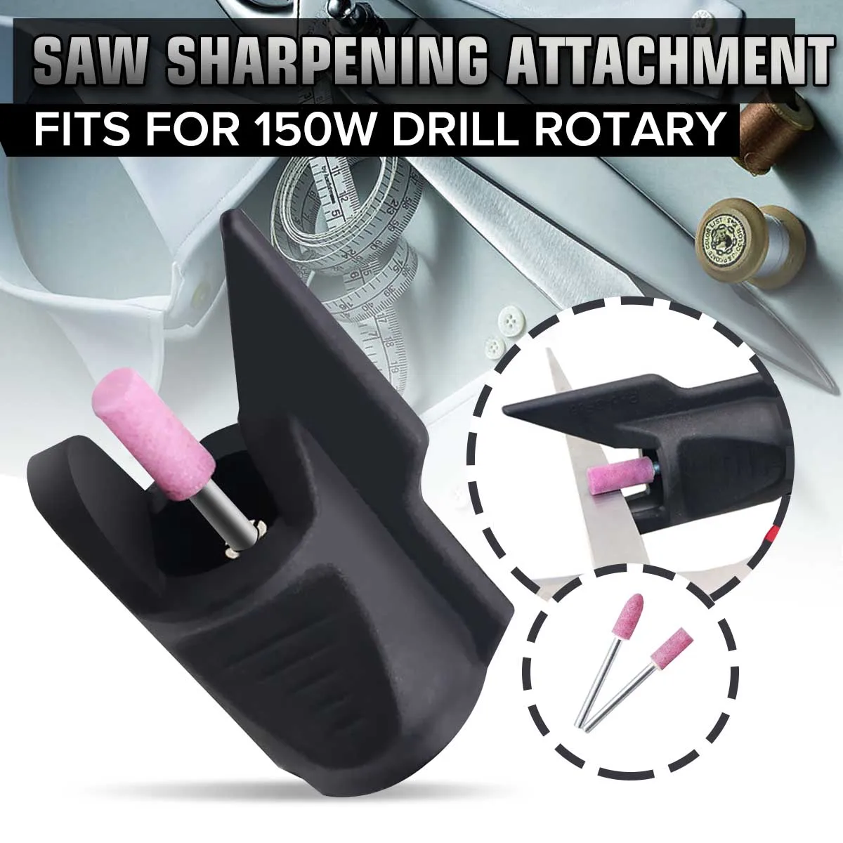 Electric Grinding Knife Chain Tool Saw Sharpen Sharpening Attachment Rotary Power Drill Adapter Polishing Bit | Инструменты